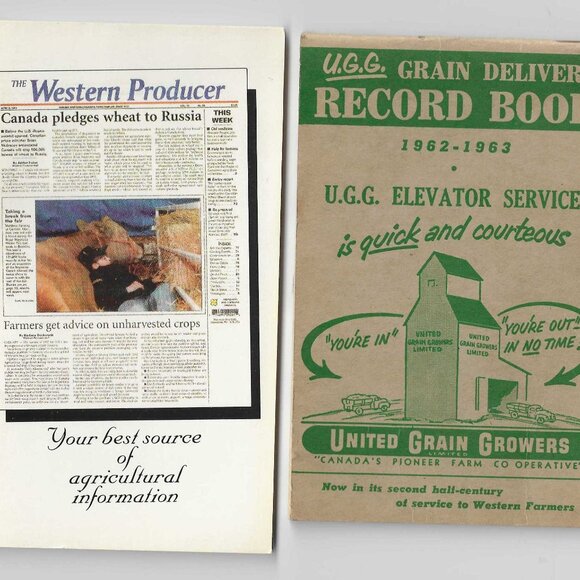 United Grain Growers Farmer's Grain Delivery Notebook 1962-63 - Picture 1 of 2